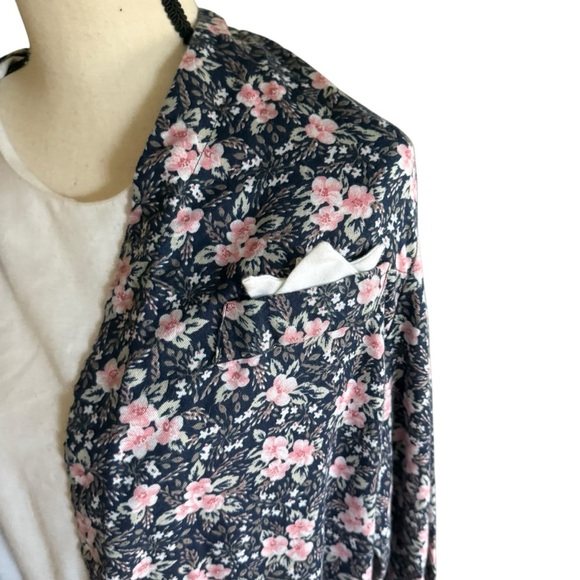 Vtg Moon Dance Womens 2 piece set Floral Print Dress & Blazer Size 16 Cottage - Picture 4 of 10
